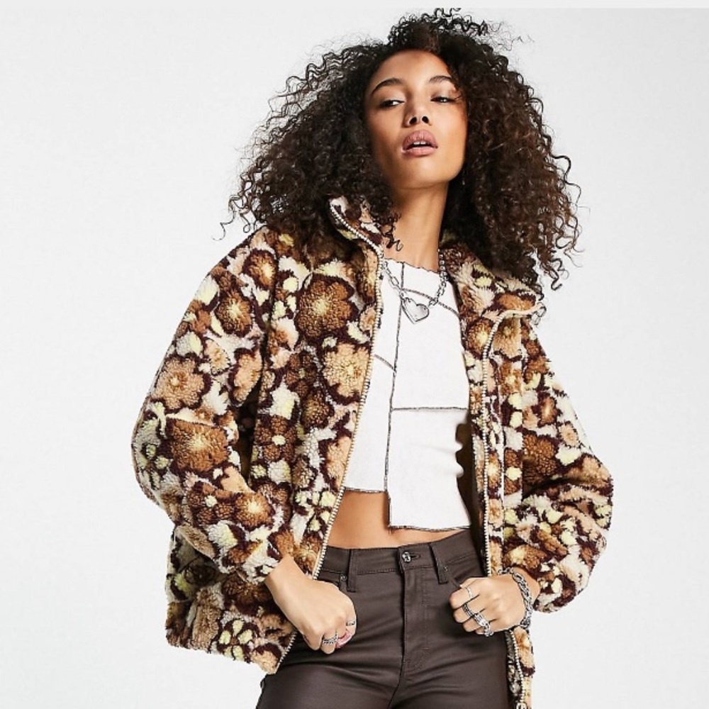 ASOS Reclaimed Vintage inspired fleece in floral print